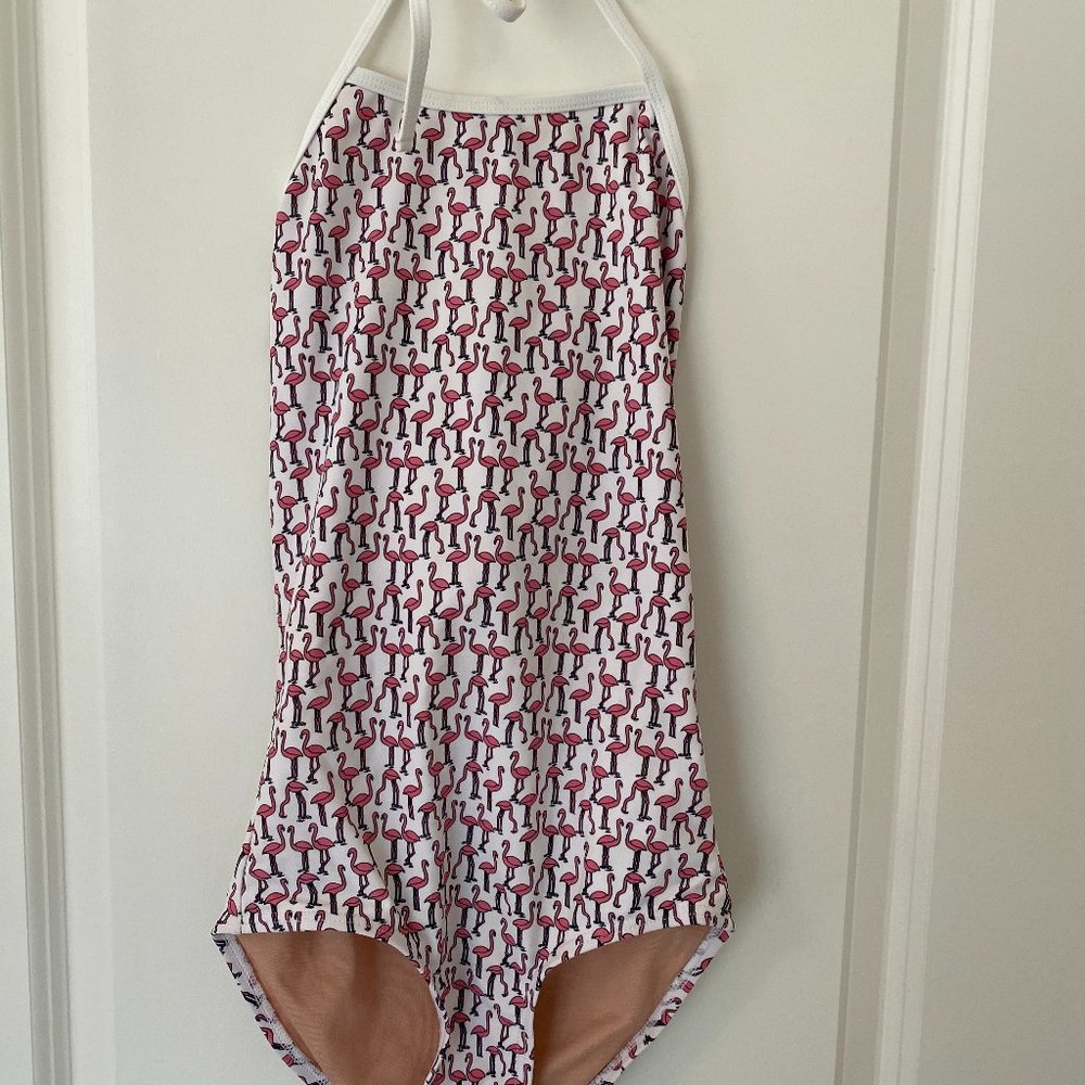ToobyDoo Girls Flamingo Print Swimsuit Size 11-12